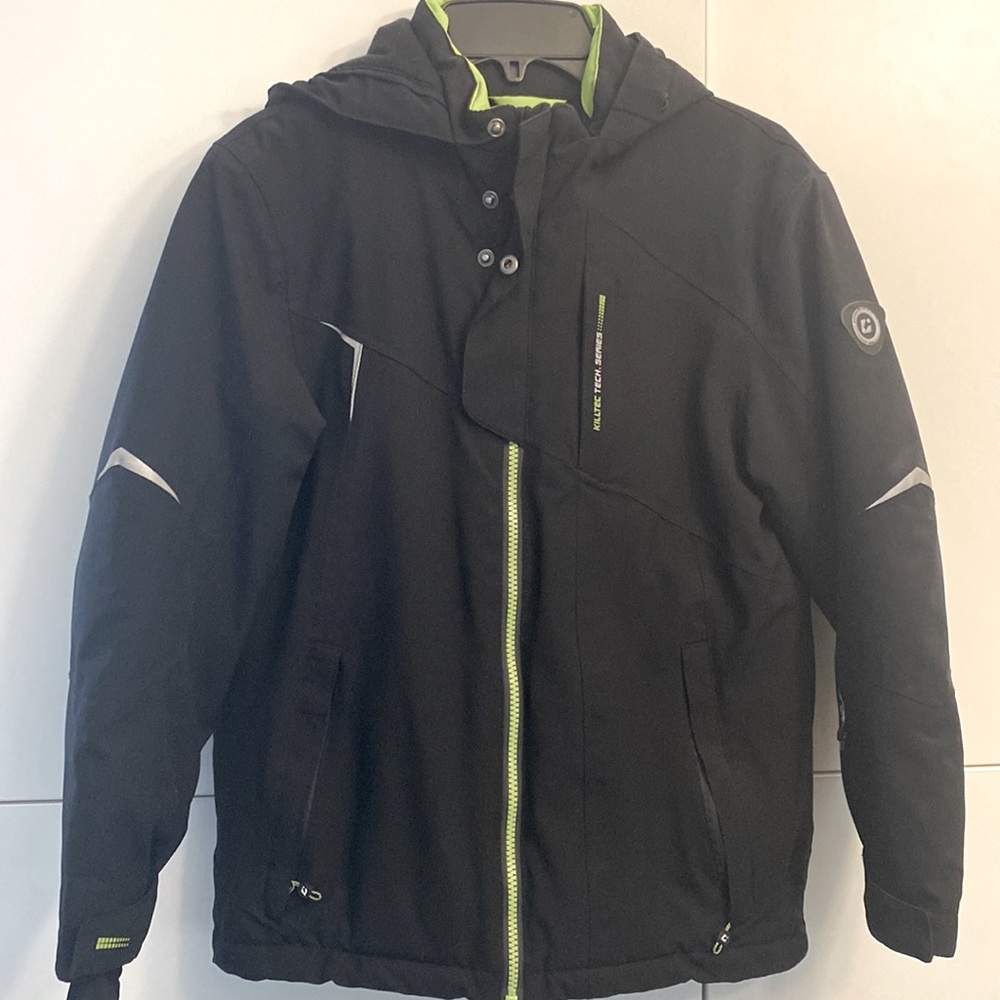 Killtec Youth Boys Ski/Snow Jacket. Hooded, Waterproof/Windproof. Size 10.